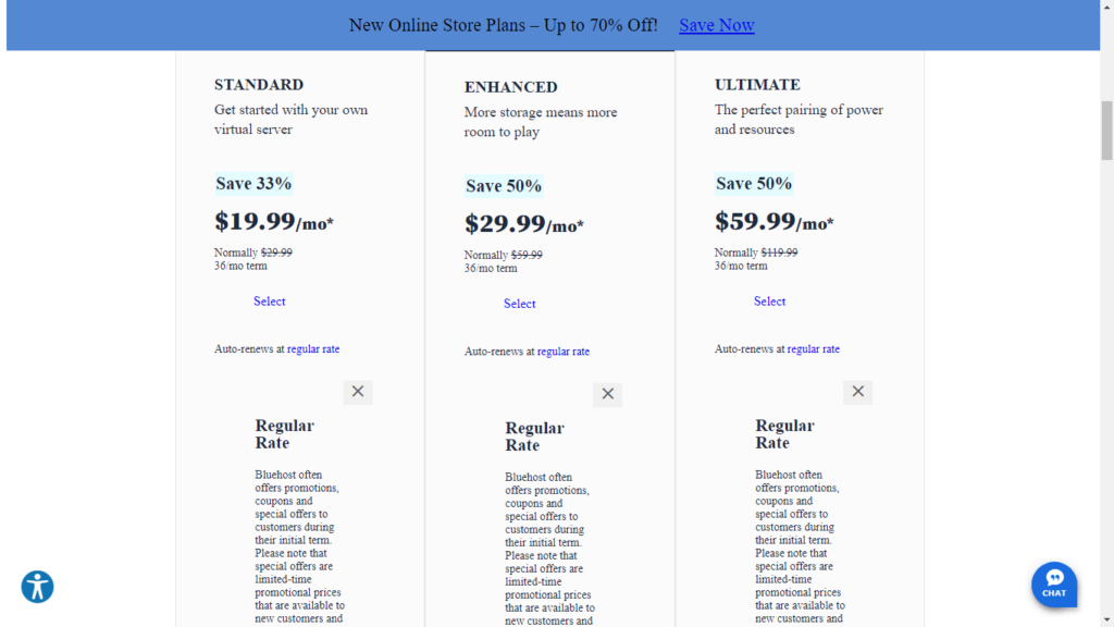 vps price plans for web hosting
