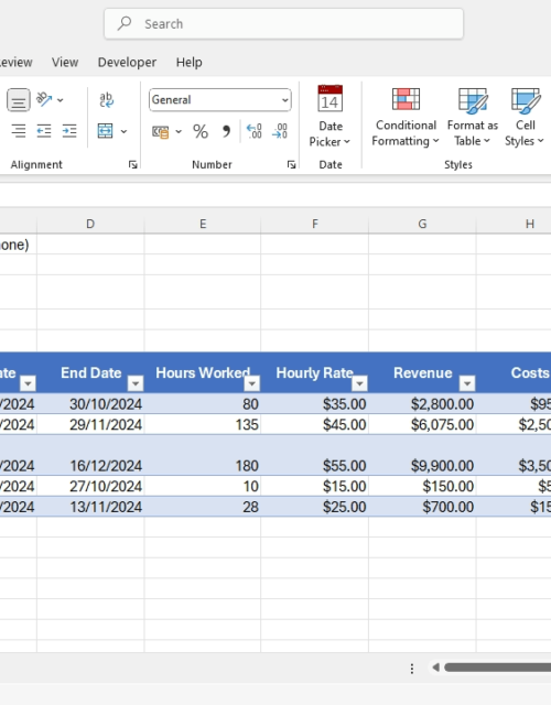 project profitability calculator